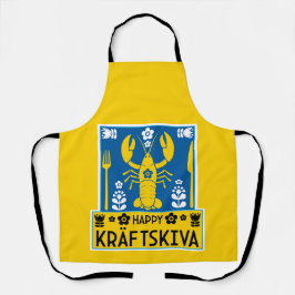 クラフトスキヴァ – スウェーデンクレイフィッシュパーティー エプロン