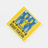 クラフトスキヴァ – スウェーデンクレイフィッシュパーティー スタンダードランチョンナプキン (角)