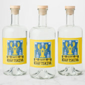 クラフトスキヴァ – スウェーデンクレイフィッシュパーティー リキュールボトルラベル (ボトル)
