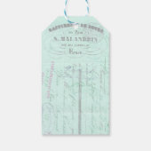 クラフトスクラップブック作りクラフトフランスのフローラ蝶 ギフトタグ (裏面)