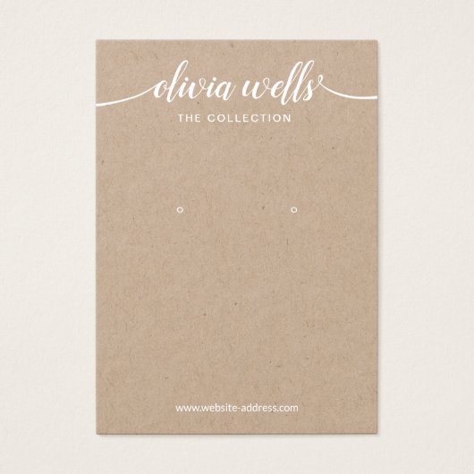 クラフトスクリプト書道フォントイヤリングディスプレイ (正面)