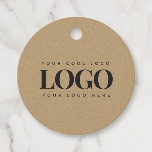 クラフトスタイル長方形ロゴシンプルビジネスミニマル部門 フェイバータグ (正面)