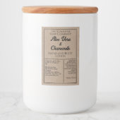 クラフトスタイル防水化粧品ボトルラベル フードラベル (正面)