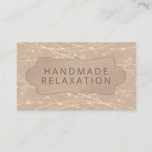 クラフトストリングライトスパ浴体バター石鹸 名刺 (正面)