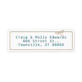 クラフトストリング差出人住所 ラベル (正面)