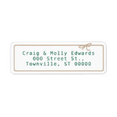 クラフトストリング差出人住所 ラベル (正面)