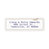 クラフトストリング差出人住所 ラベル (正面)