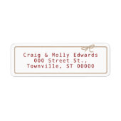 クラフトストリング差出人住所 ラベル (正面)