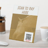 クラフトストールScan2Payゴールデンブラウン馬 台座サイン (インサイチュ)