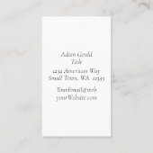 クラフトタンモダン水色勾配名刺 名刺 (裏面)