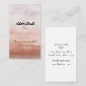 クラフトタンモダン水色勾配名刺 名刺 (正面/裏面)