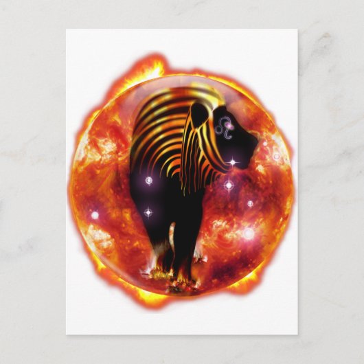 クラフトダンジョン〔占星術の〕十二宮図 – レオ ポストカード (正面)