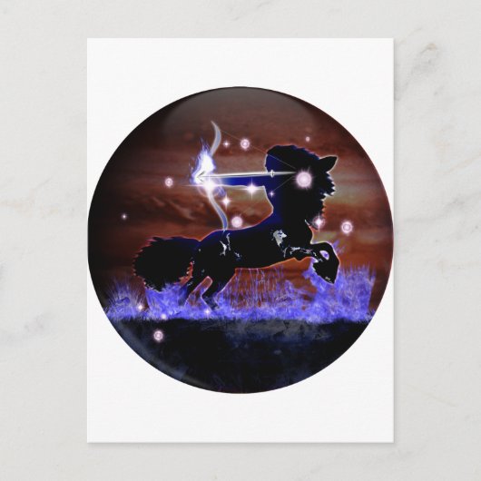 クラフトダンジョン〔占星術の〕十二宮図-射手座 ポストカード (正面)