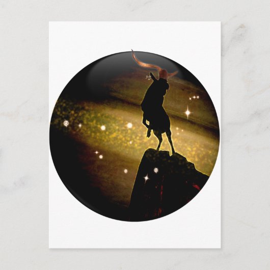 クラフトダンジョン〔占星術の〕十二宮図-山羊座 ポストカード (正面)