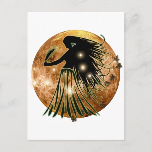 クラフトダンジョン〔占星術の〕十二宮図-《星座》乙女座 ポストカード (正面)