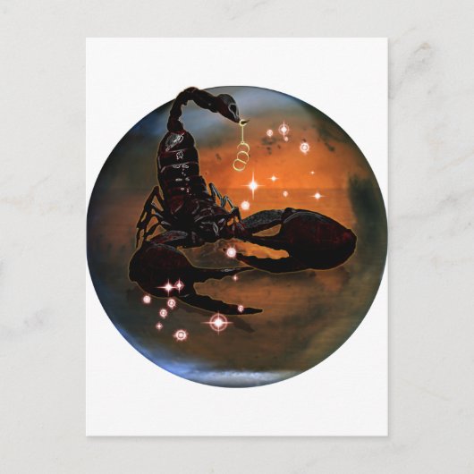 クラフトダンジョン〔占星術の〕十二宮図-蠍座 ポストカード (正面)