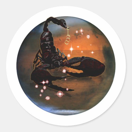 クラフトダンジョン〔占星術の〕十二宮図-蠍座 ラウンドシール (正面)