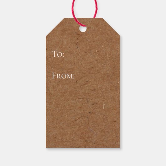 クラフトチョコレートとワインのパーティーボトルの好意 ギフトタグ (裏面)