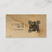 クラフトテクスチ素朴ャの名刺 名刺 (正面)