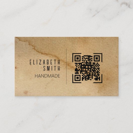 クラフトテクスチ素朴ャの名刺 名刺 (正面)