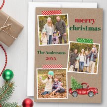 クラフトテープレッドトラッククリスマスクラフト