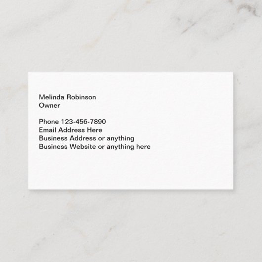 クラフトテーマトレンディー2面 名刺 (裏面)