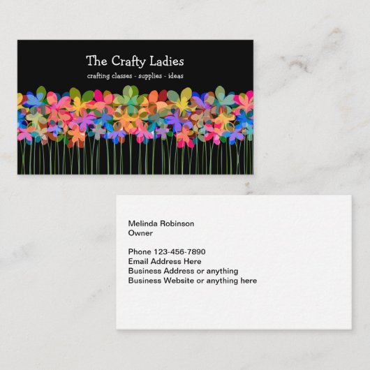 クラフトテーマトレンディー2面 名刺 (正面/裏面)