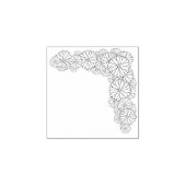 クラフトデコデイジー花コーナー ラバースタンプ (インプリント)