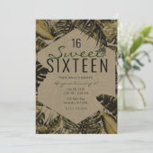 クラフトトロピカルパーム葉ズサマーアイランドスウィート16 招待状 (スタンド正面)