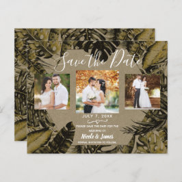 クラフトトロピカルパ葉ームの結婚式の日付を保存