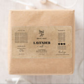 クラフトドロッパーボトル製品ラベルロゴ ラベル (インサイチュ)