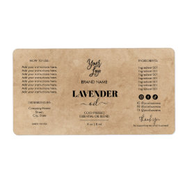 クラフトドロッパーボトル製品ラベルロゴ ラベル