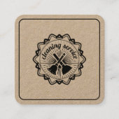 クラフトハウスクリーニングサービスハウスキーピングメイド スクエア名刺 (正面)