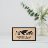 クラフトハウス素朴ルーフィング建築ルーファー 名刺 (スタンド正面)