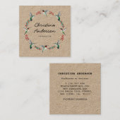 クラフトハミングバードリース スクエア名刺 (正面/裏面)