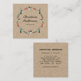 クラフトハミングバードリース スクエア名刺