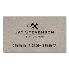 クラフトハンディマンホーム修理ハンマーとレンチ マグネット名刺