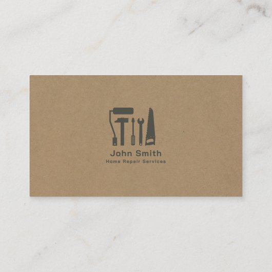 クラフトハンディマン&ホーム修理サービス名刺 名刺 (裏面)