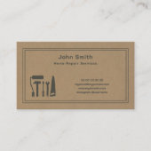 クラフトハンディマン&ホーム修理サービス名刺 名刺 (正面)