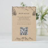 クラフトハンドドロー山QRの結婚詳細 エンクロージャーカード (スタンド正面)