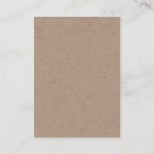 クラフトハンドメイドイヤリングジュエリー表示カード 名刺 (裏面)