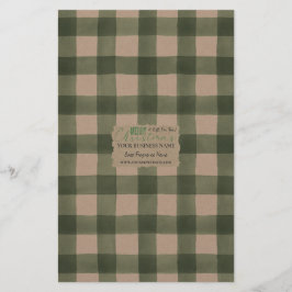 クラフトバッファローチェック石鹸ラップ紙シート – Satin