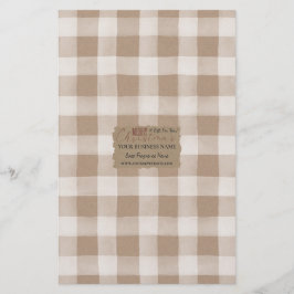 クラフトバッファローチェック石鹸ラップ紙シート – Satin