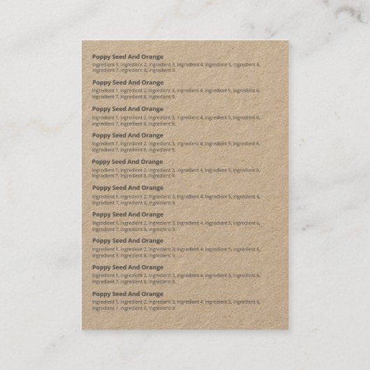 クラフトバラ石鹸フレグランス成分 名刺 (裏面)