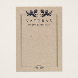 クラフトパイン素朴コーンのイヤリングジュエリー表示