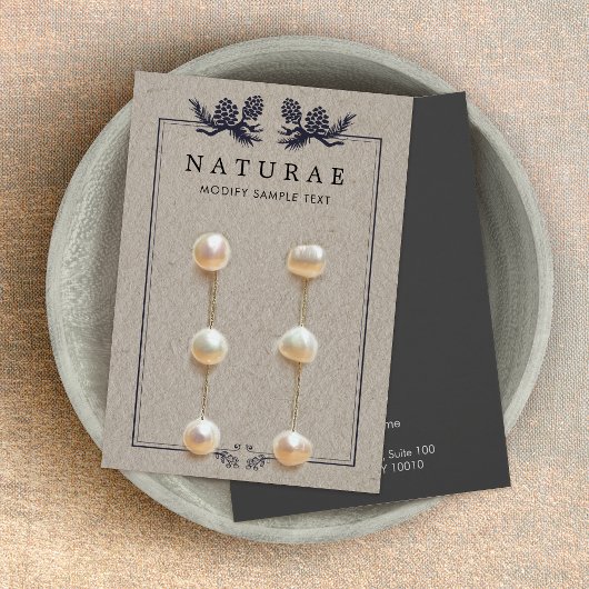 クラフトパイン素朴コーンのイヤリングジュエリー表示