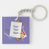 クラフトパーソナライズされたアートサプライのキーチェーン キーホルダー (裏面)