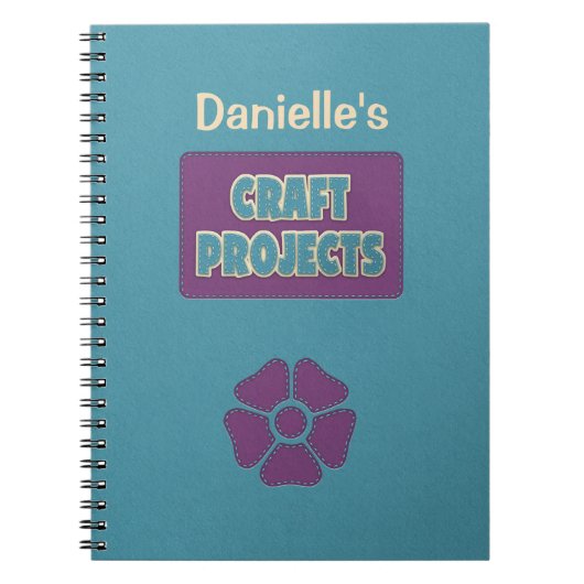 クラフトパーソナライズされたプロジェクト ノートブック (正面)