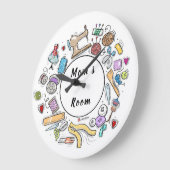 クラフトパーソナライズされたルーム時計 ラージ壁時計 (傾斜)