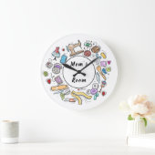 クラフトパーソナライズされたルーム時計 ラージ壁時計 (ホーム)